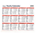 Letts Yearly Desktop Calendar 2018