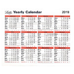 Letts Yearly Desktop Calendar 2019