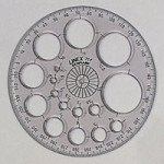 Linex Radius Aid / Circular Protractor 71F, 115mm,