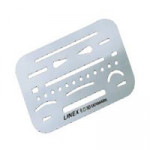 Linex Stainless Steel Erasing Shield, 26 Openings