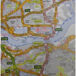 A-Z Road Map of the M25 Area, Double Sided with Street Index on Reverse, 900 x 1150mm, Edition 4 2000, Each