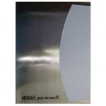 Magnetic Board with Dry Wipe Area, Stainless Steeel, 360 x 270mm, Each