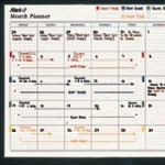 Mark It Laminated Month Planner