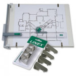 Linex Drawing Board Clips, Pack of 4 DBC4