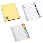 Rexel A4 Indexes Manilla / Plastic / Reinforced Mylar