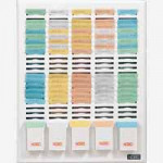 Nobo T-Card Profile Planner, 5x24-Slot Size 2, White, Each