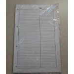 Refill Pages for use with Nyrex Telephone Index NT/3. 25 pages. Each
