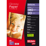 Decadry Glossy Inkjet Photo Paper, 180gsm