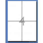 Decadry White Labels 105x148,5 mm With Square Corners, Pack of 400 labels