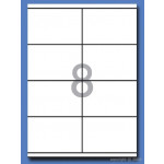 Decadry White Labels 105x70mm With Square Corners, Pack of 800 labels