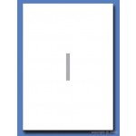 Decadry White Labels 210x297mm With Square Corners, Pack of 100 labels