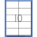 Decadry Labels, Sheet of 10 with Square Corners