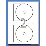 Decadry CD/DVD Glossy Labels, 117 x 17mm, Pack of 24 labels