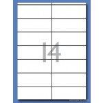 Decadry Labels, Sheet of 14 with Square Corners
