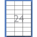 Decadry Labels, Sheet of 24 with Square Corners