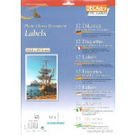 Decadry Photo Glossy Labels, Sheet of 1 with Square Corners