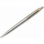 Parker Jotter Ballpen, Stainless Steel with Gold Coloured Trim, Each S0705510