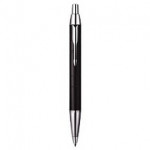 Parker IM Premium Matt Black Ball Pen with Chrome Trim, Each, S0949680