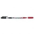 Pentel 2 Colour Sign Pen, Black/Red, Pack of 12