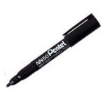 Pentel Permanent Marker, Bullet Tip, Black, Pack of 12