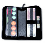 Montana Grain Leather Poker Case With Gran Casino Gaming Chips
