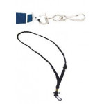 Black Safety Lanyard with a plastic clip, pack of 50
