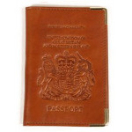 Antique Hide Leather Passport Holder
