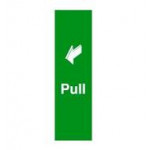 Pull Sign. 150 x 50mm. Self-Adhesive. Each.