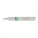 Q Connect Paint Markers, White, Bullet Tip, Pack of 10