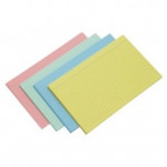 Exacompta Coloured Record Cards Ruled 205gsm