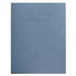 Rhino 9 x 7 inch Ruled Exercise Book, Blue Cover, Pack of 10