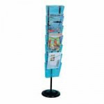 Yearntree 7 File Literature Floor Stand. Crystal. CP082. Each.