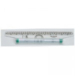 Linex Rolling Ruler 30cm, 180° Protractor, Length:300mm