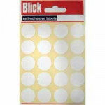 White Circular Labels