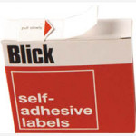 Blick Labels in Dispensers
