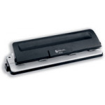 Rexel 410 Light Duty 4-Hole Punch, Black, Each
