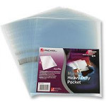 Rexel Nyrex Heavy Duty Pocket PVC Clear