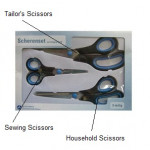 Scherenset Scissors with Softgrip Handles