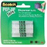 3M Scotch Pop Up Hand Tape Dispenser Refills. 19 x 50mm. Pack of 3