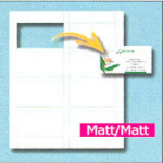 Decadry Perforated Inkjet Business Cards, 200gsm, Pack of 64