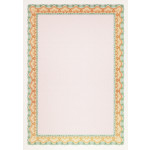 Decadry Certificate Paper, Shell Orange Blue