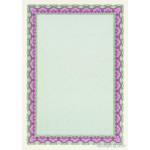 Decadry Certificate Paper, Shell Turquoise Purple
