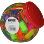 Kevron Plastic Clicktag Key Tab Tub Assorted Pack of 150 ID5AC150