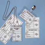 Identibadge Badge, 90x60mmm, Security Transparent, Pack of 25. IBDFSC