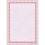 Decadry Certificate Paper, Spiral Red
