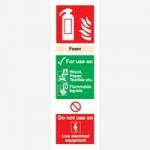 Fire Safety 'Foam' Sign