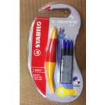 Stabilo 's move Easy Rollerball. Orange/Red Body. Left Handed