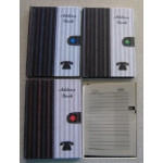 Telephone Address Book, 108 x 76mm, Stripe Design Cover, Each