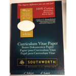 Southworth Cotton CV Paper, 80 sheets, White