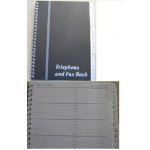 Concord Telephone/Fax Book A5 Grey/ Black
